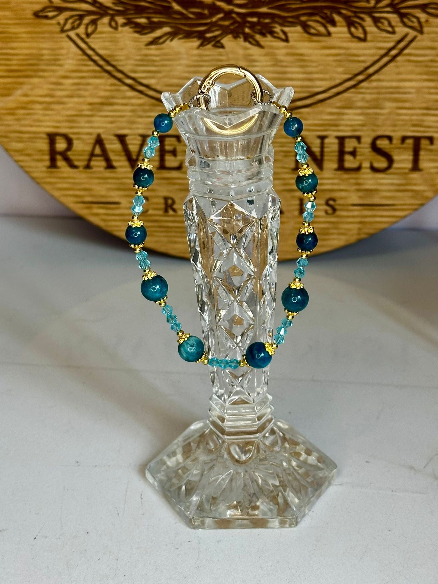 Crystal Chip Bead Phone, Bag & Key Charm