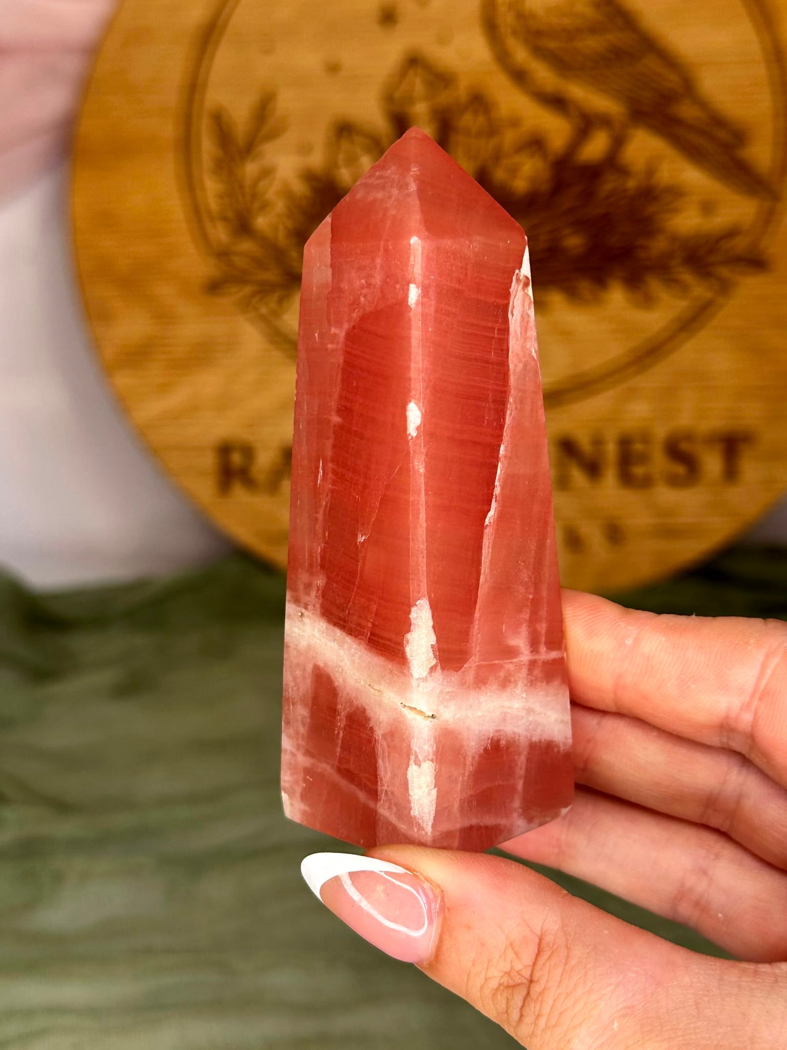 Pakistan Rose Calcite Tower