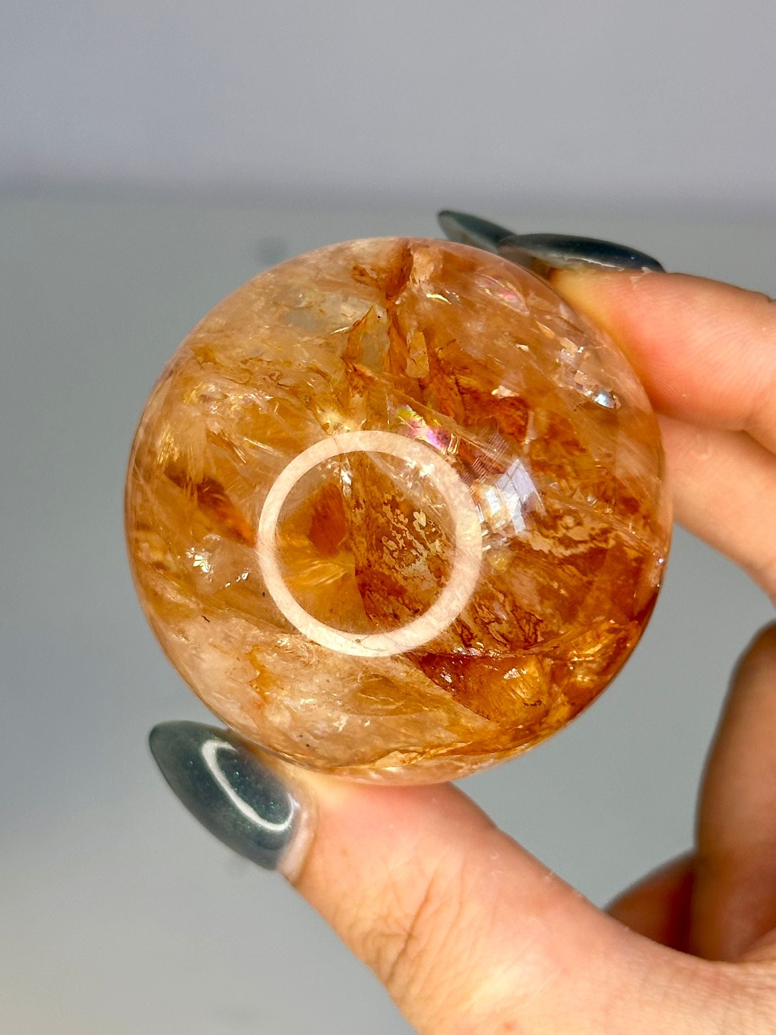 High Quality Fire Quartz Sphere #2