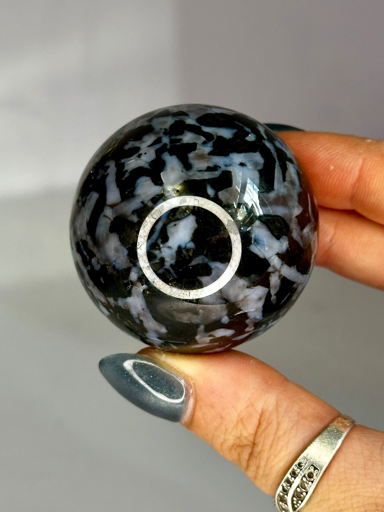 Indigo Gabbro Sphere (Mystic Merlinite)