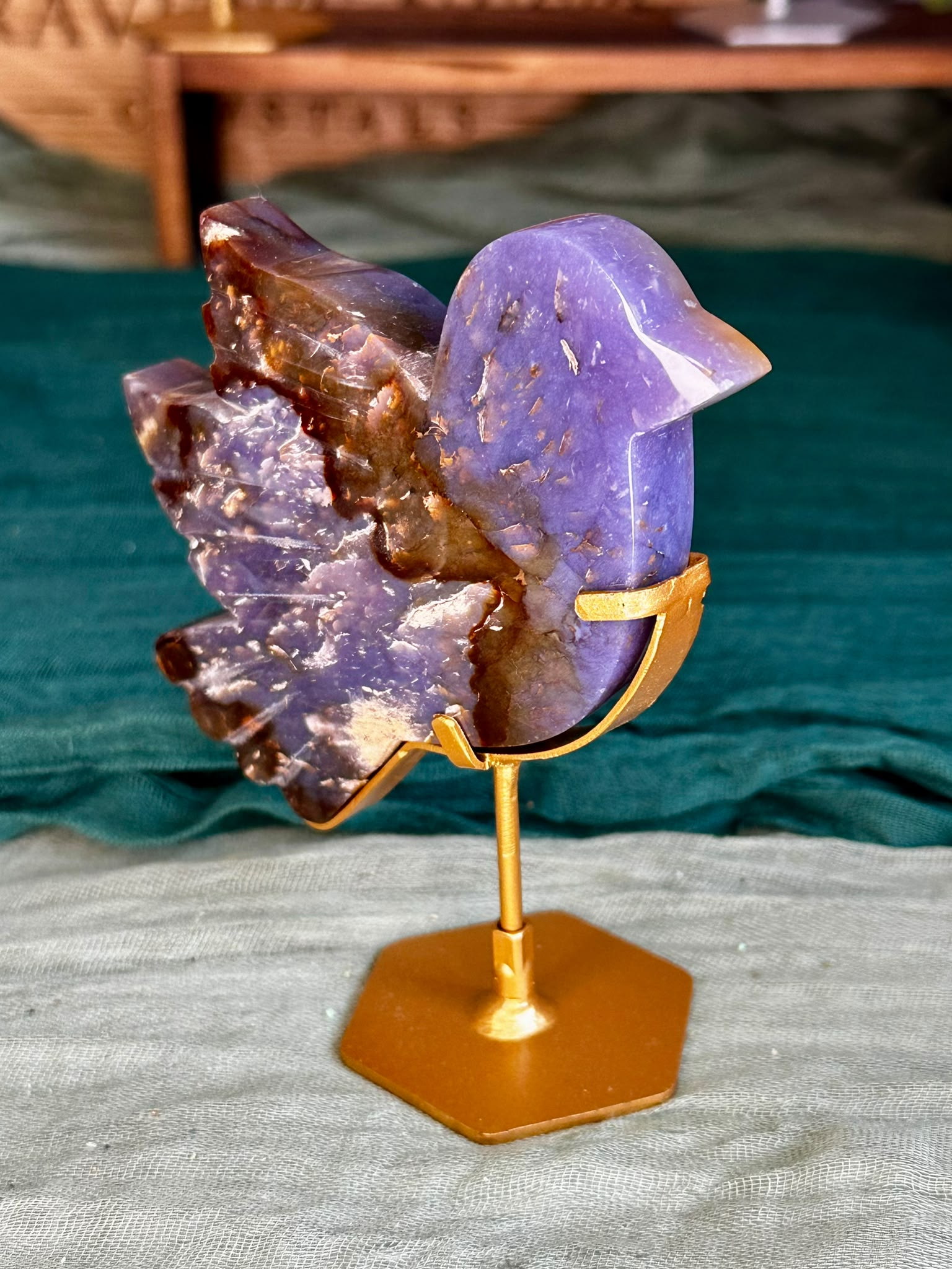 Purple Chalcedony Dove Carvings (Choose Your Own)