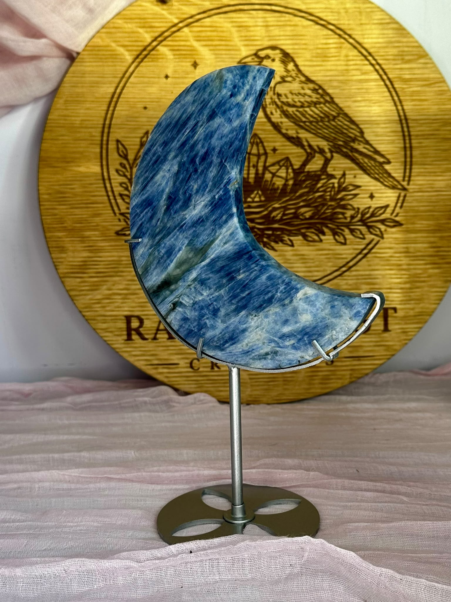 Large Blue Kyanite Moon