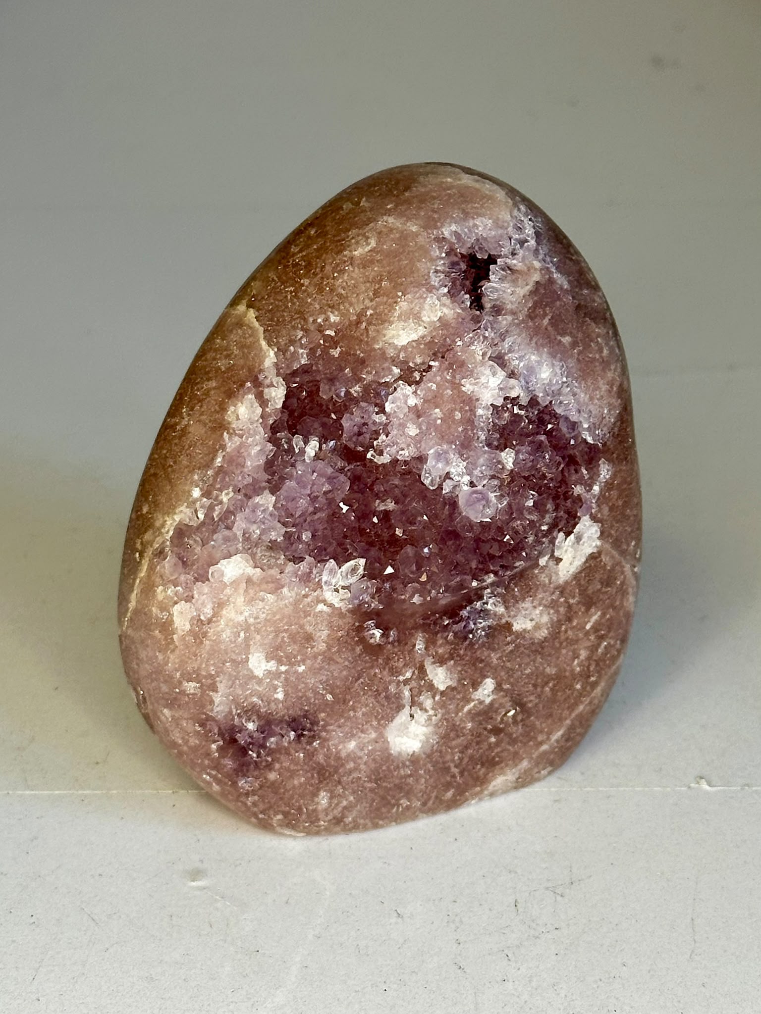 Pink Amethyst Druzy Freeform