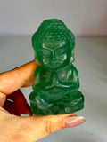 Green Fluorite Buddha Carving