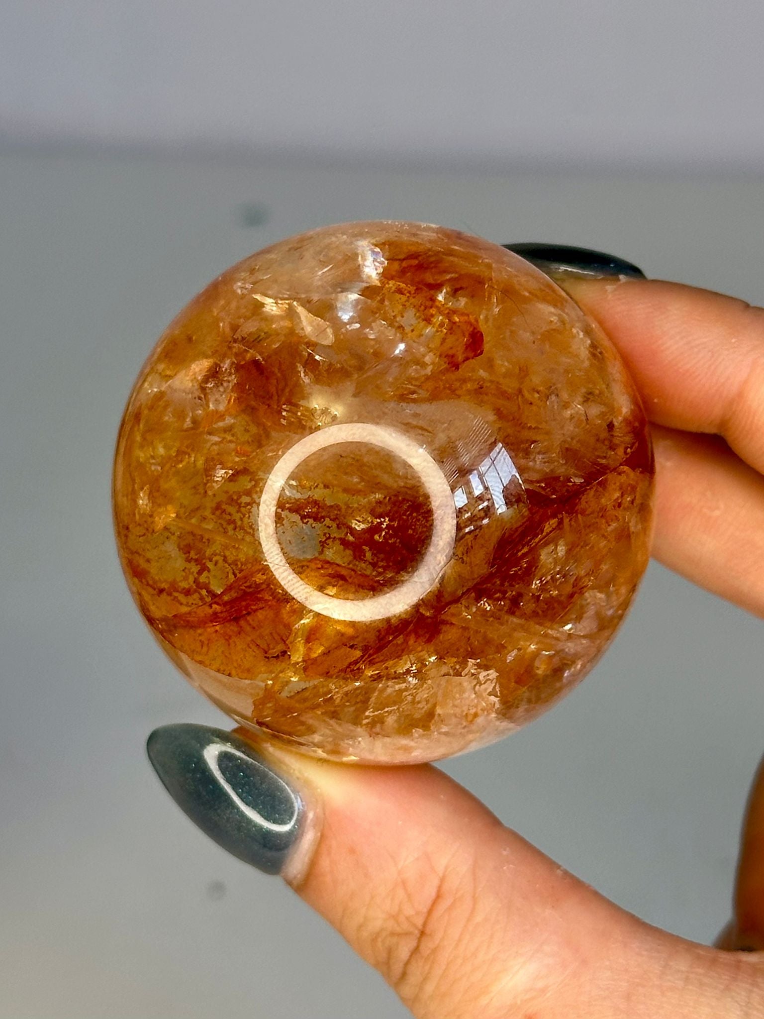 High Quality Fire Quartz Sphere #2