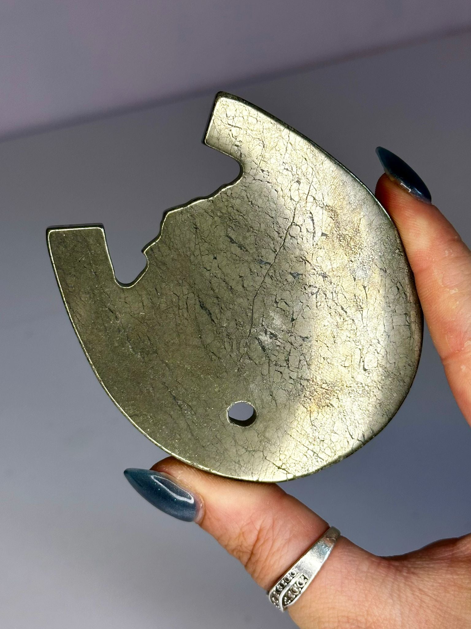 Pyrite Horse & Horseshoe Carving