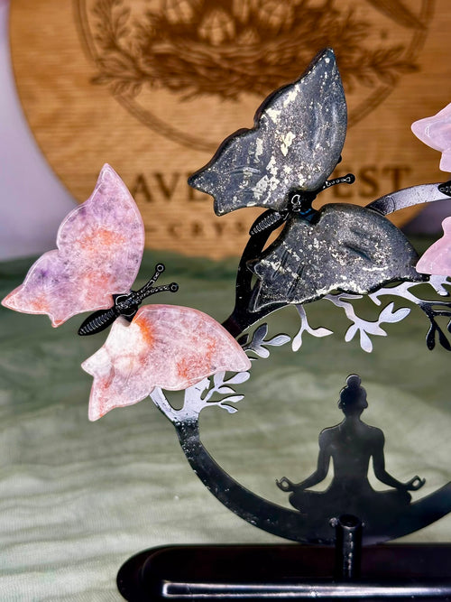 Butterfly Crystal Buddha Ornament
