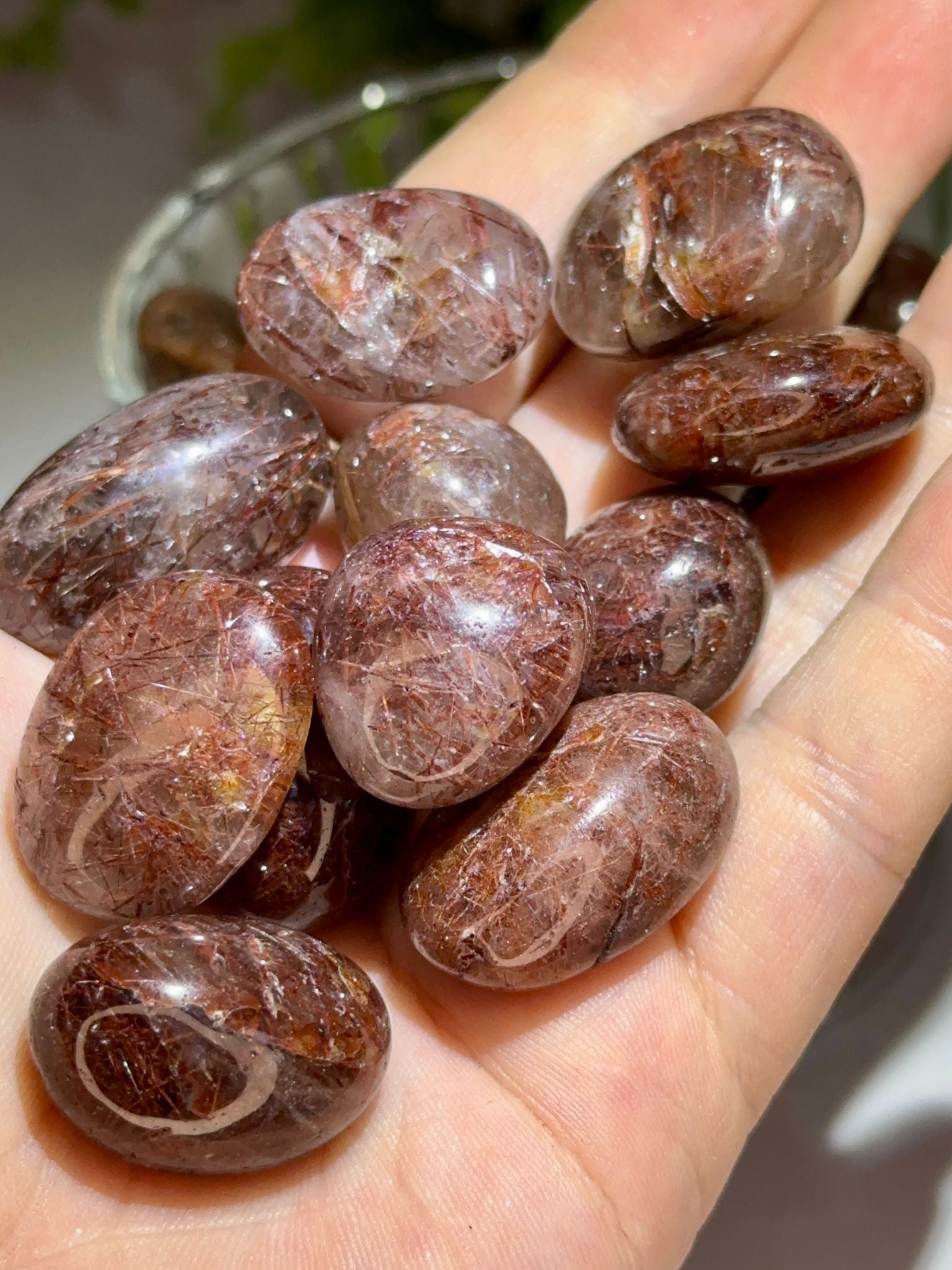 Copper Red Rutile Tumble Stone