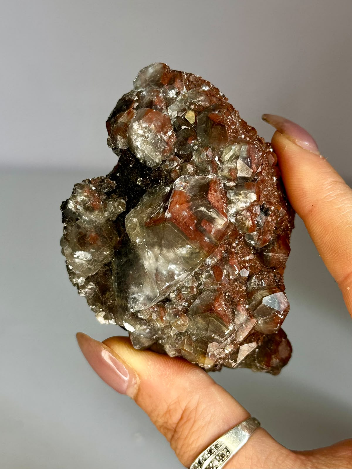 Chocolate Calcite Cluster
