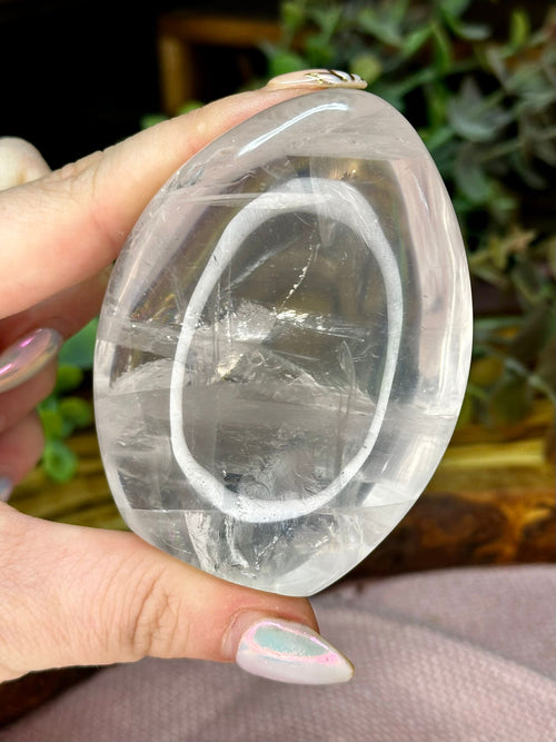 Clear Quartz Freeform with Rainbows