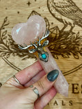 Handcrafted Rose Quartz Heart Wand