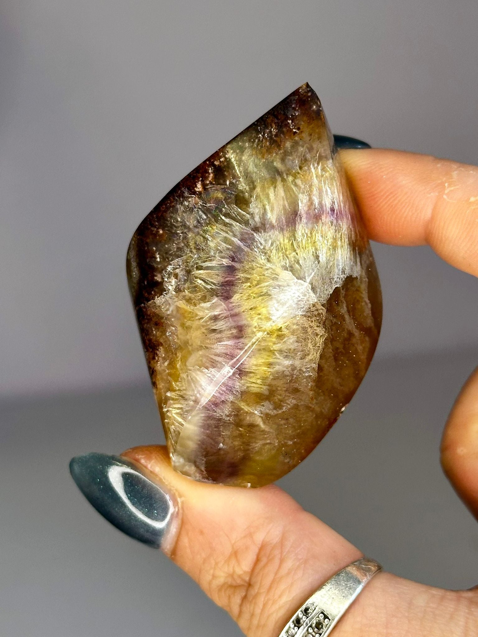Auralite 23 with Fluorite Freeform