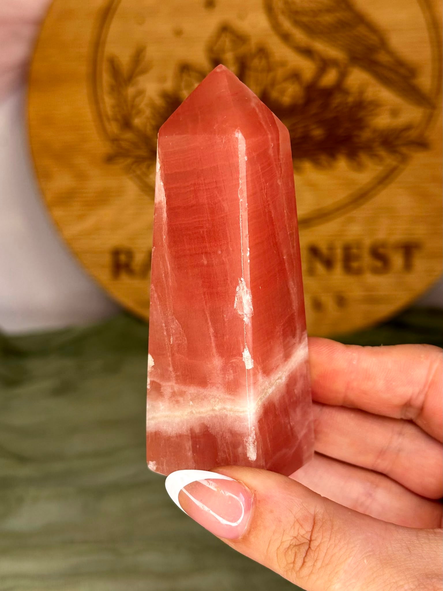Pakistan Rose Calcite Tower