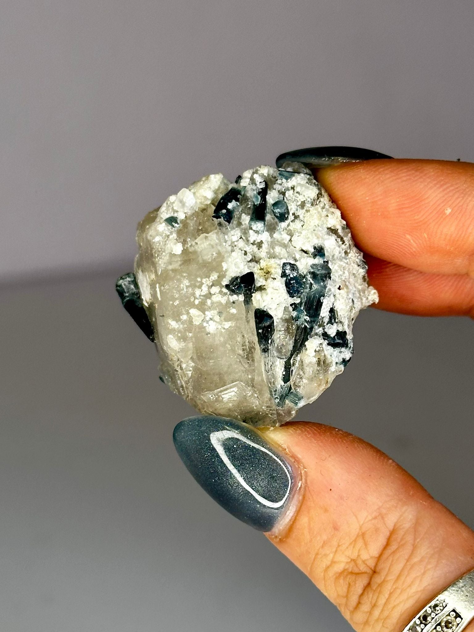 Blue Tourmaline on Matrix (Pakistan)