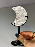 Purple Mica Moon on Stand