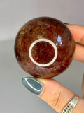 Dark Fire Quartz Sphere