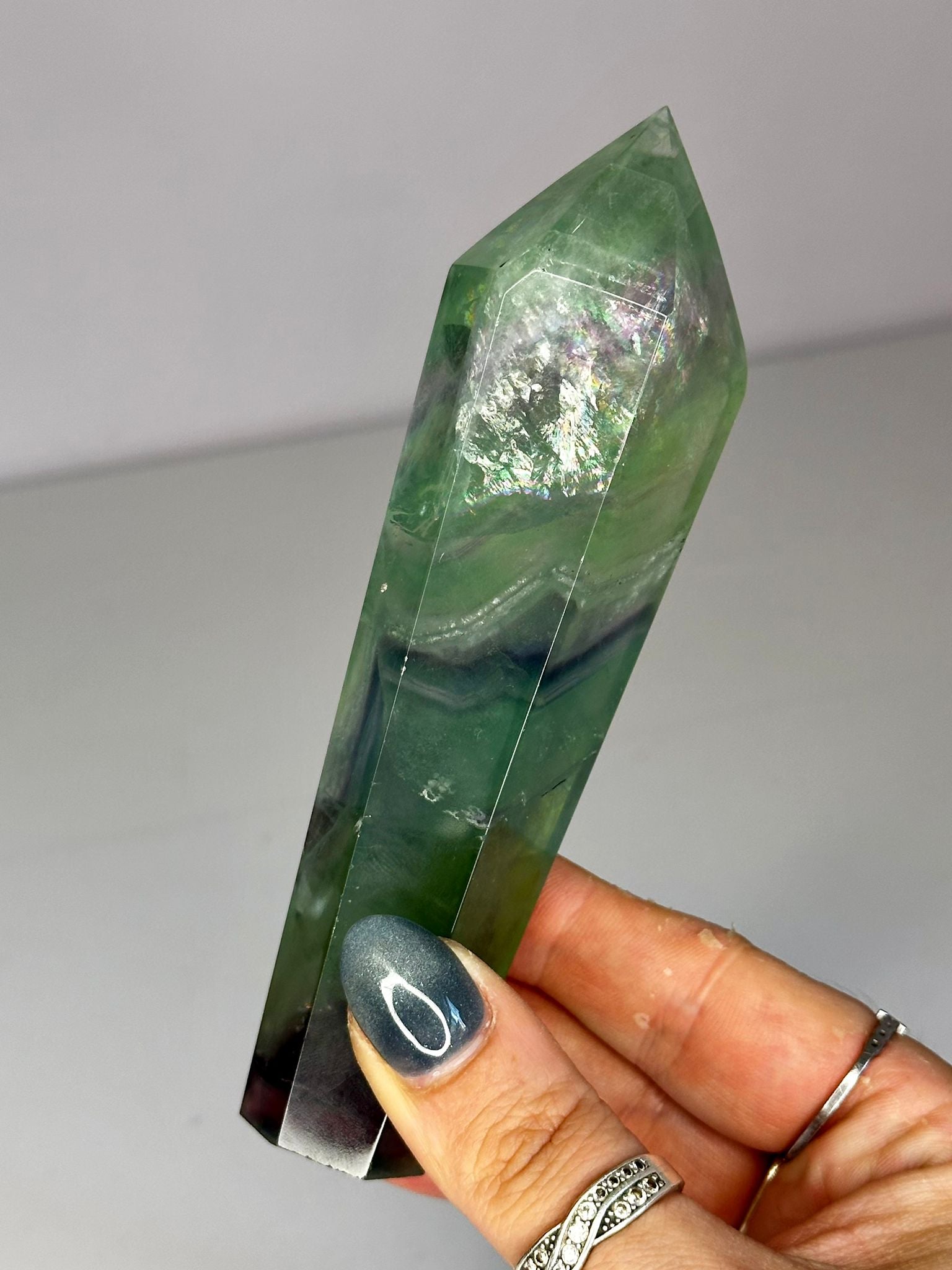 Rainbow Fluorite Wand