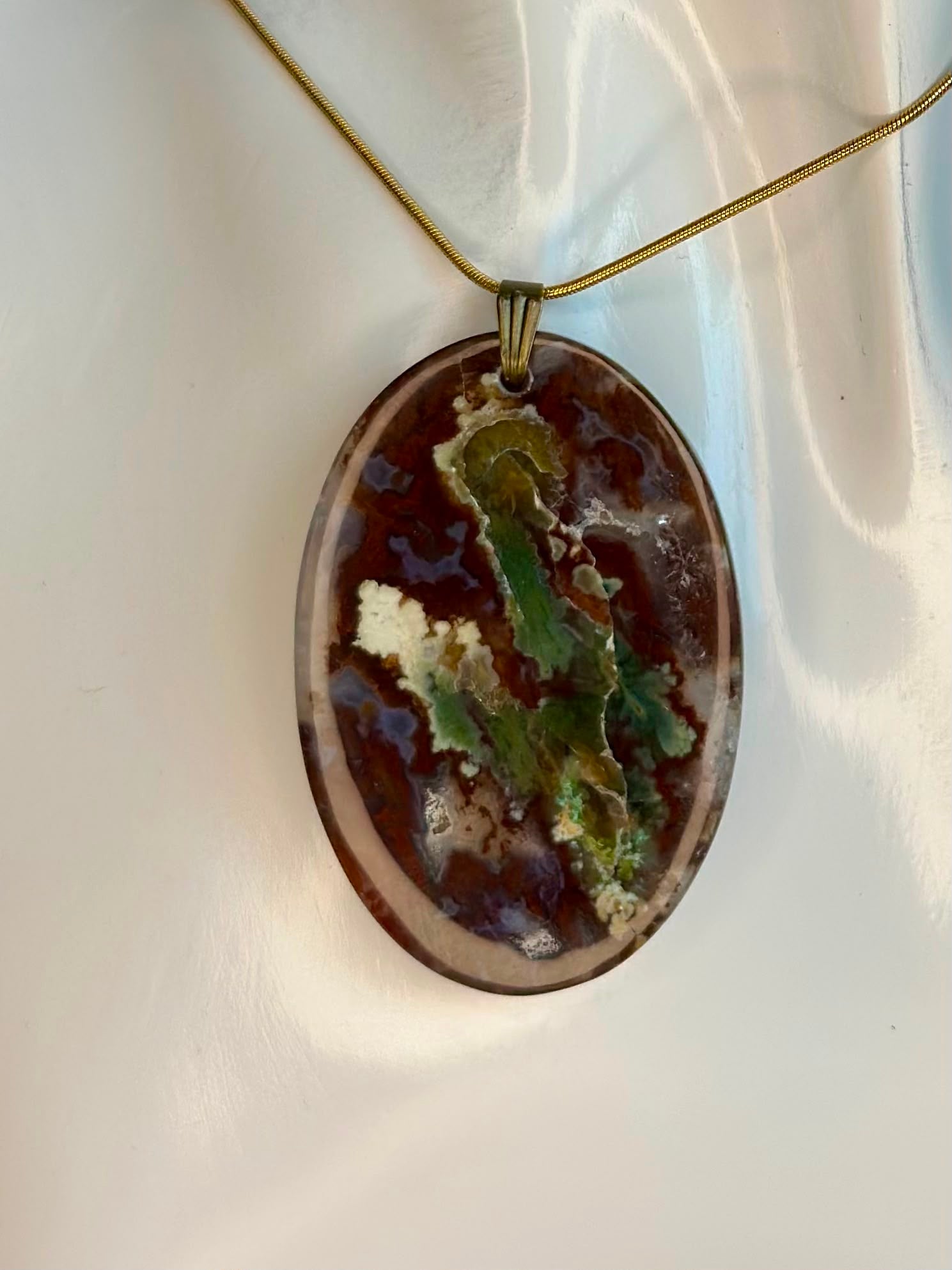 Indonesian Red Moss Agate Pendants-Choose Your Own