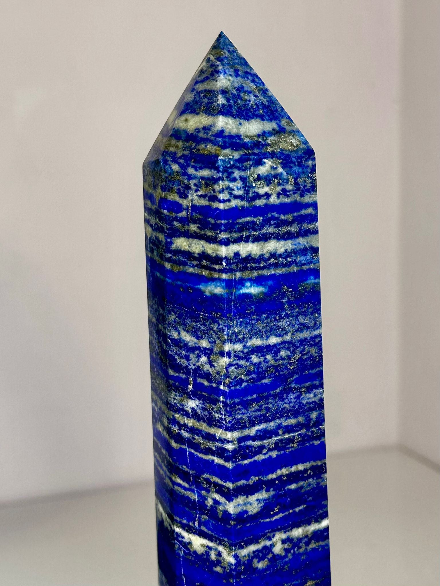 XL Lapis Lazuli & Pyrite Tower