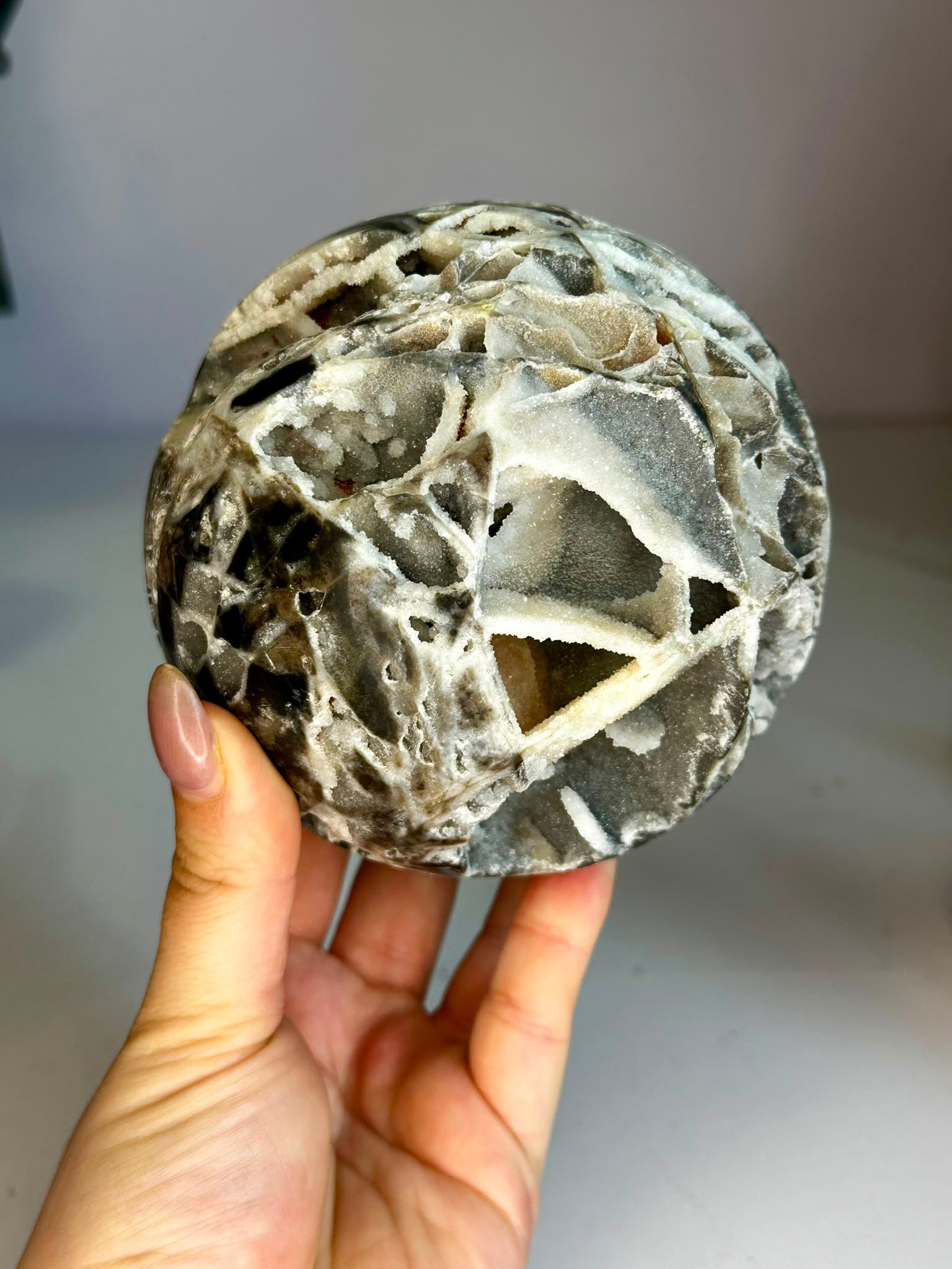 Large Druzy Sphalerite Sphere