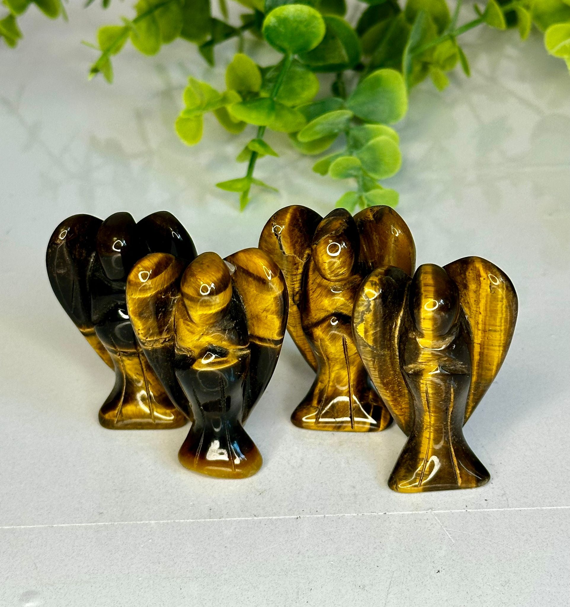 Golden Tiger’s Eye Angel Carving