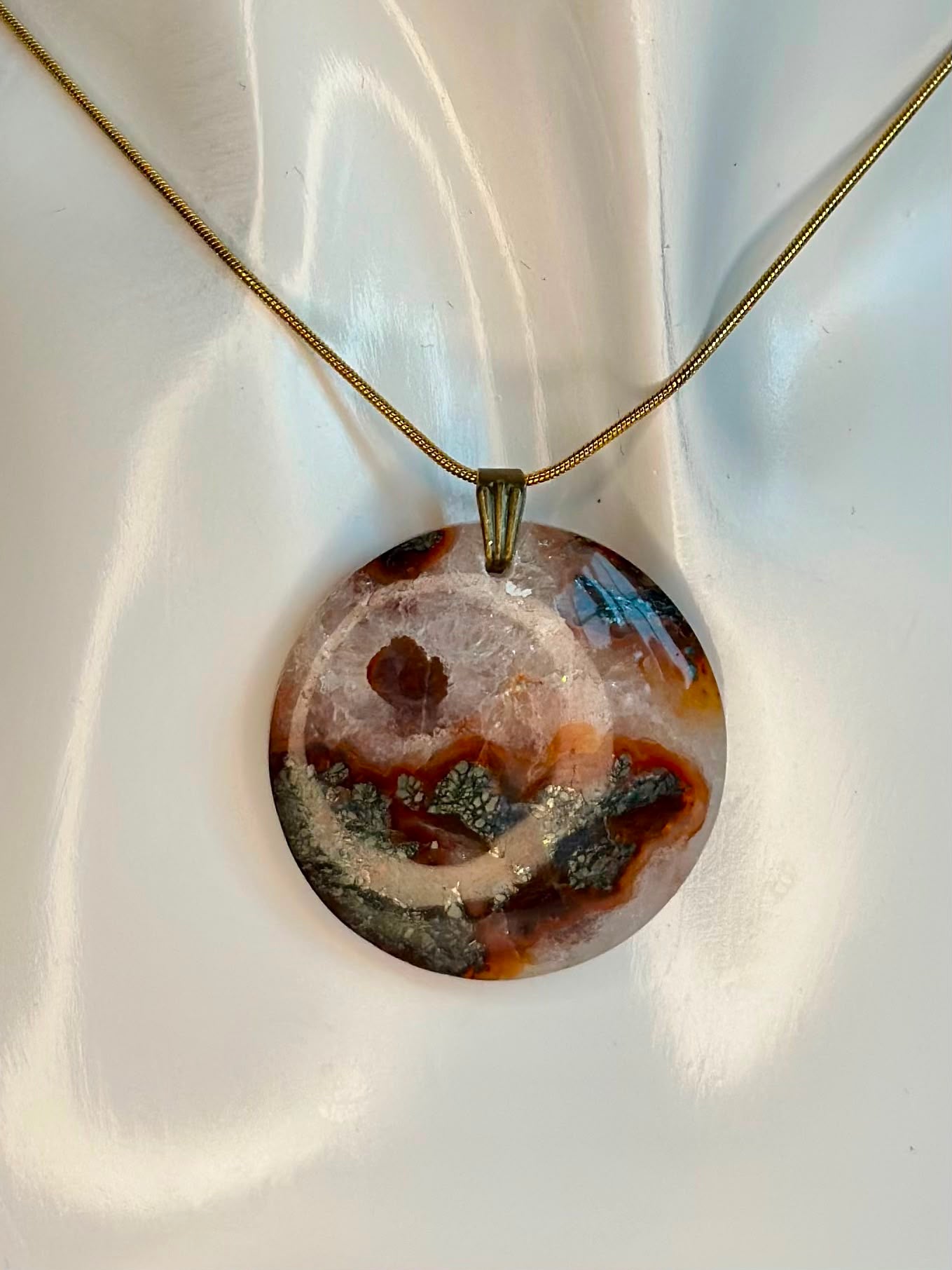 Indonesian Red Moss Agate Pendants-Choose Your Own
