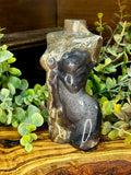 Large Volcano Agate Goddess Carving