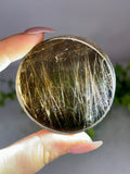 Collector’s Copper & Gold Rutile in Smoky Quartz