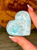 Blue Aragonite Heart