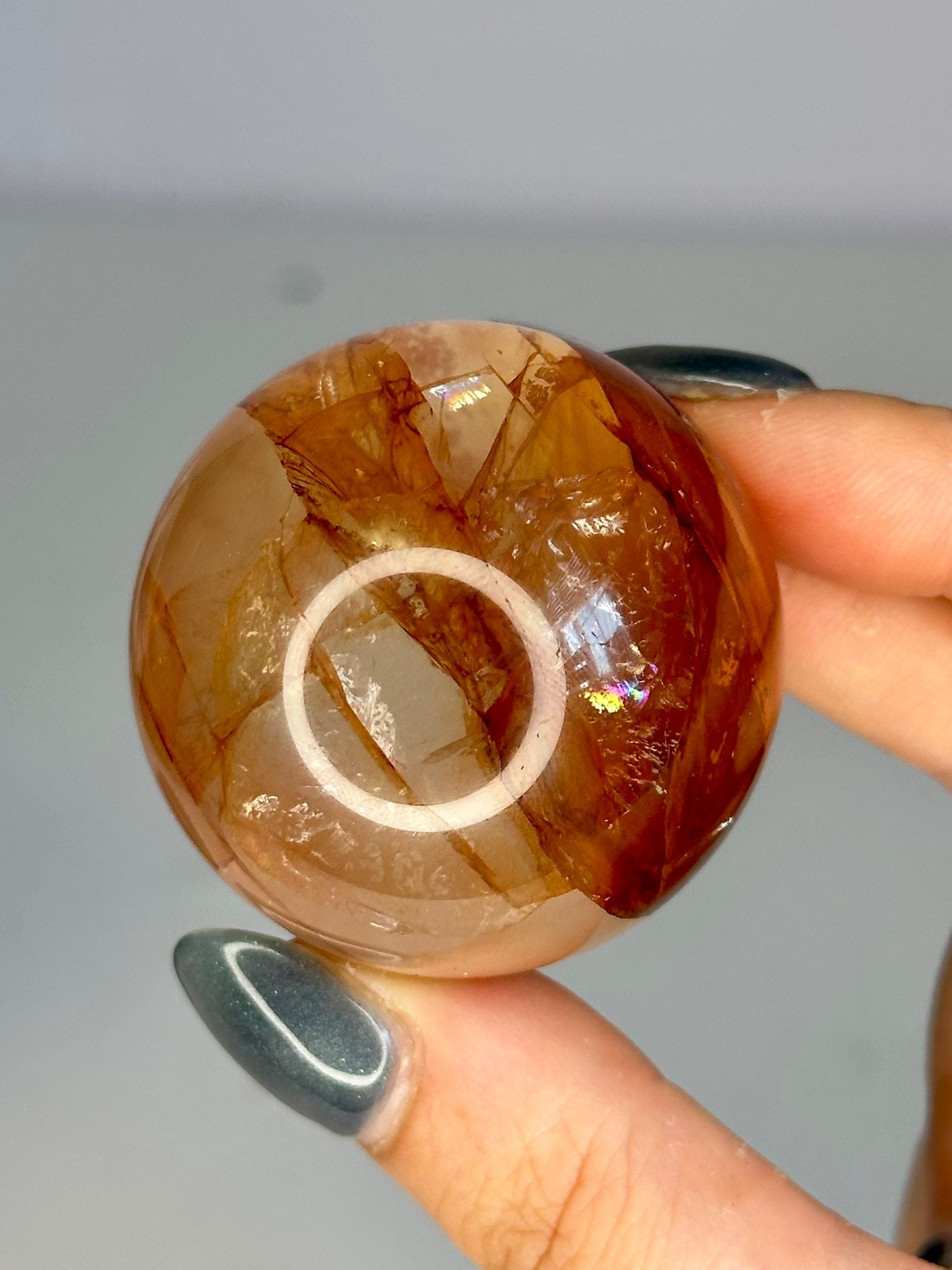 High Quality Fire Quartz Sphere #1