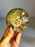 Large Green Money Agate Sphere