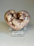 Lavender Pink Amethyst Druzy Puffy Heart