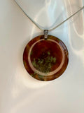 Indonesian Red Moss Agate Pendants-Choose Your Own