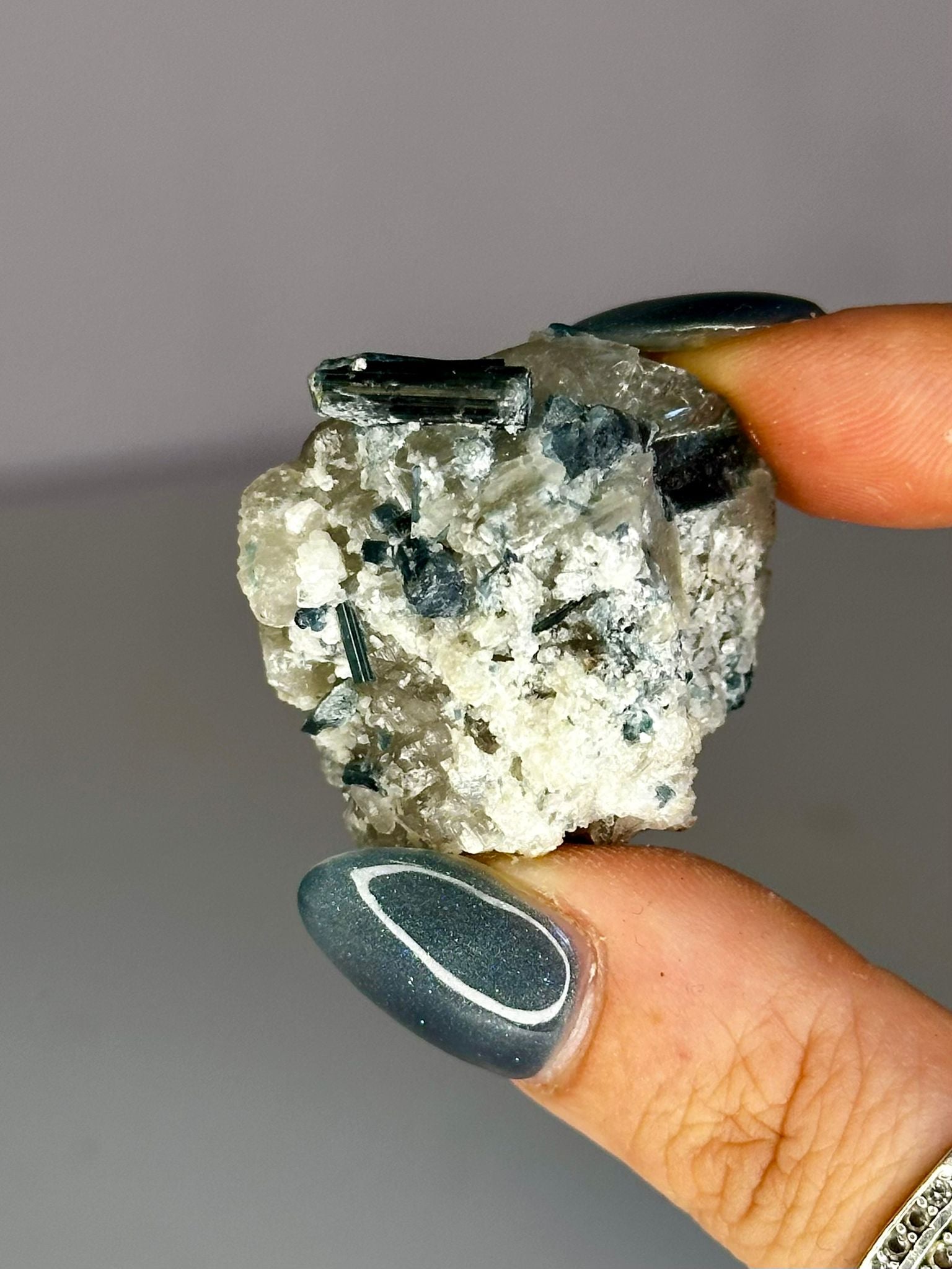 Blue Tourmaline on Matrix (Pakistan)