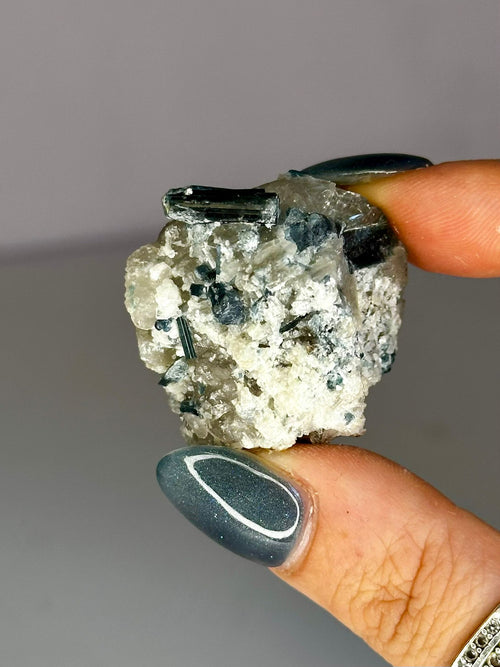 Blue Tourmaline on Matrix (Pakistan)