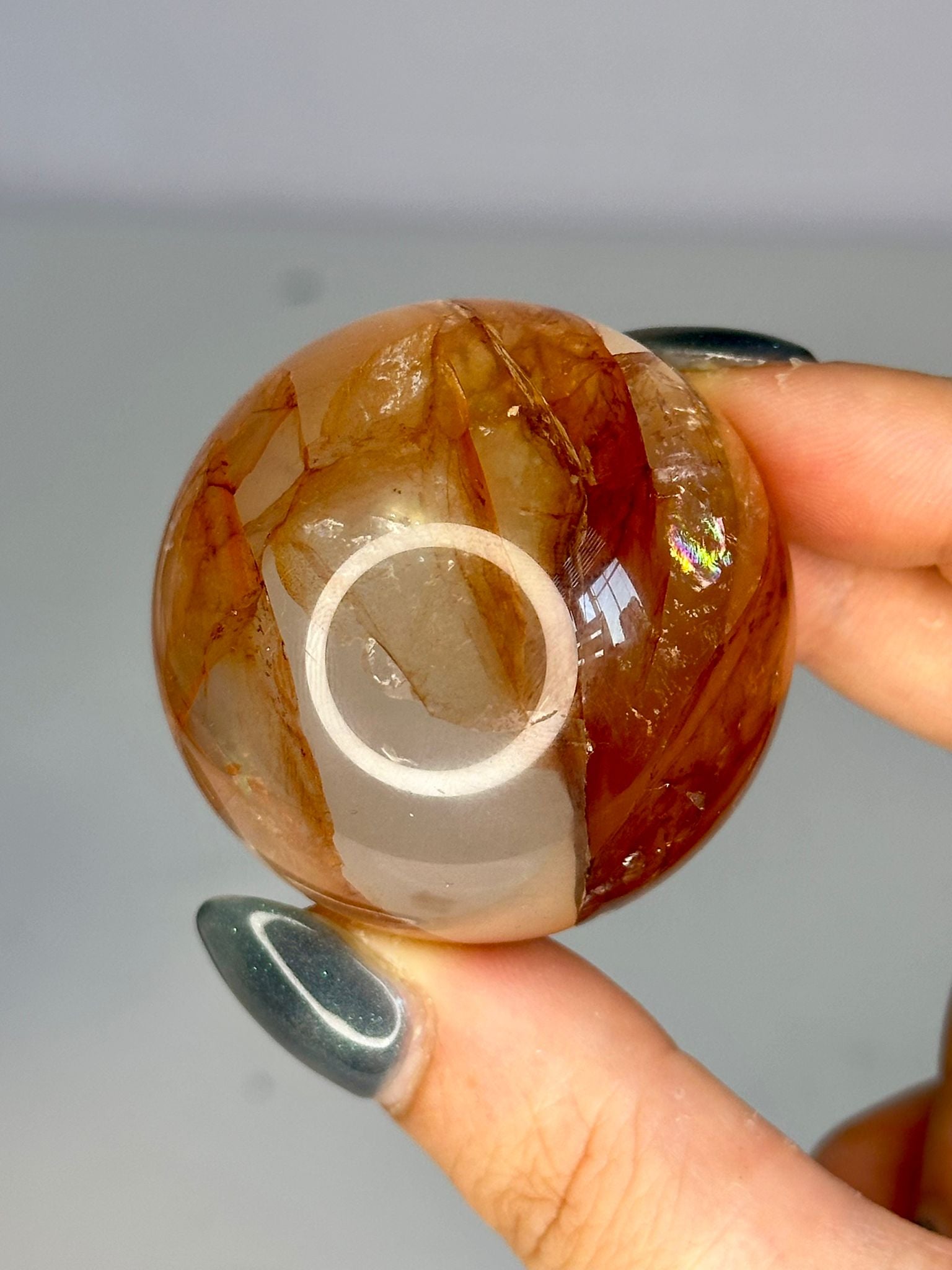 High Quality Fire Quartz Sphere #1