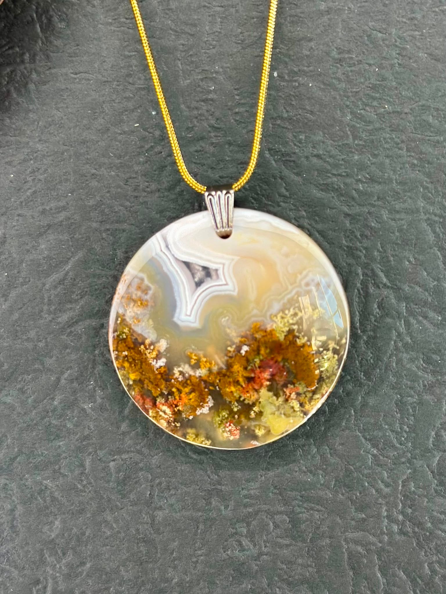 Indonesian Scenic Moss Agate Pendants- Choose Your Own