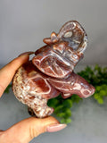 Ocean Jasper Elephant Carving