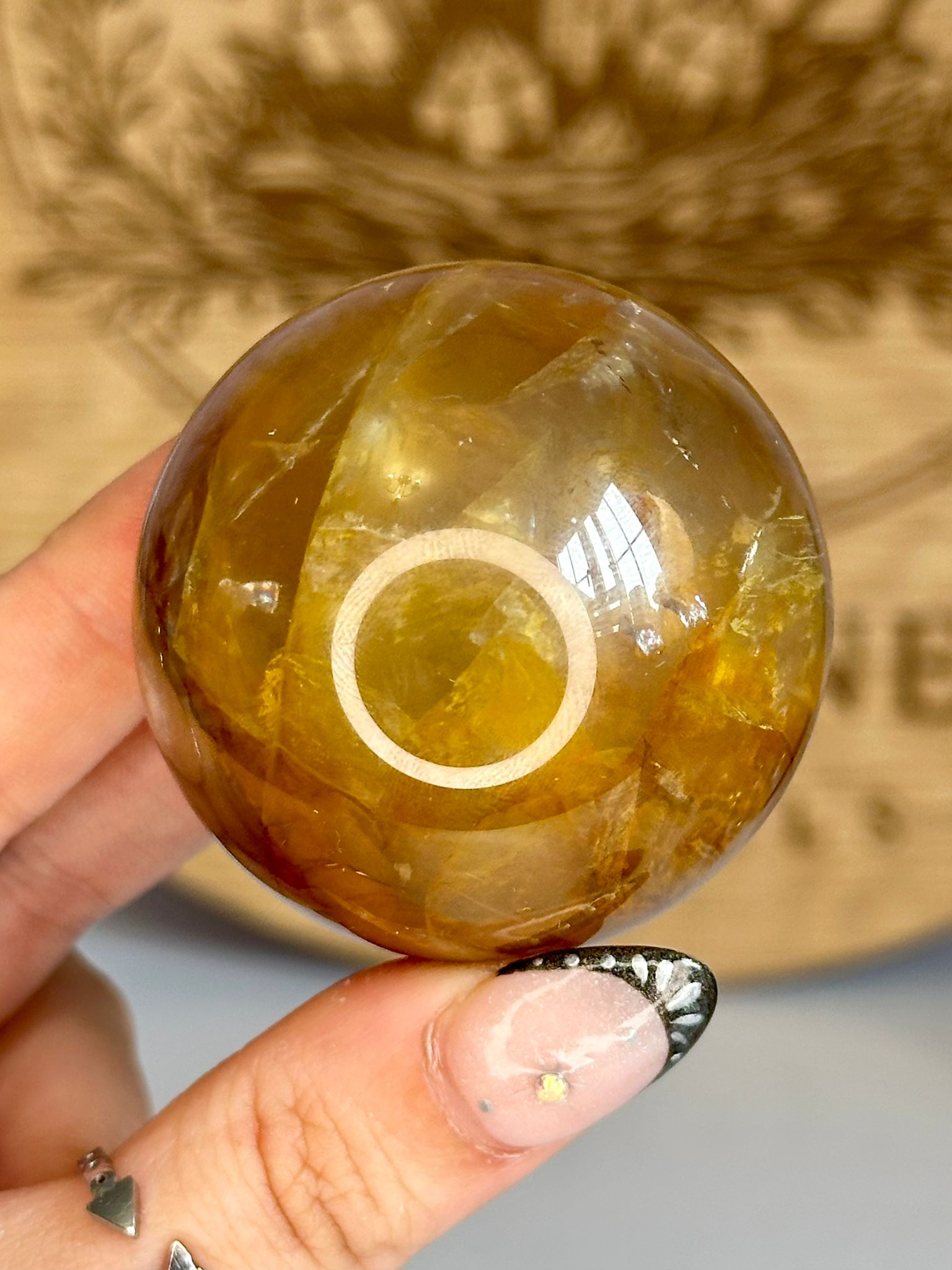 Golden Healer Quartz Sphere