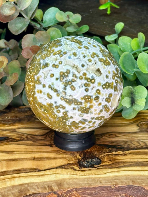 Collector Grade Eighth Vein Ocean Jasper Sphere #2