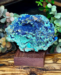 Large Azurite with Malachite