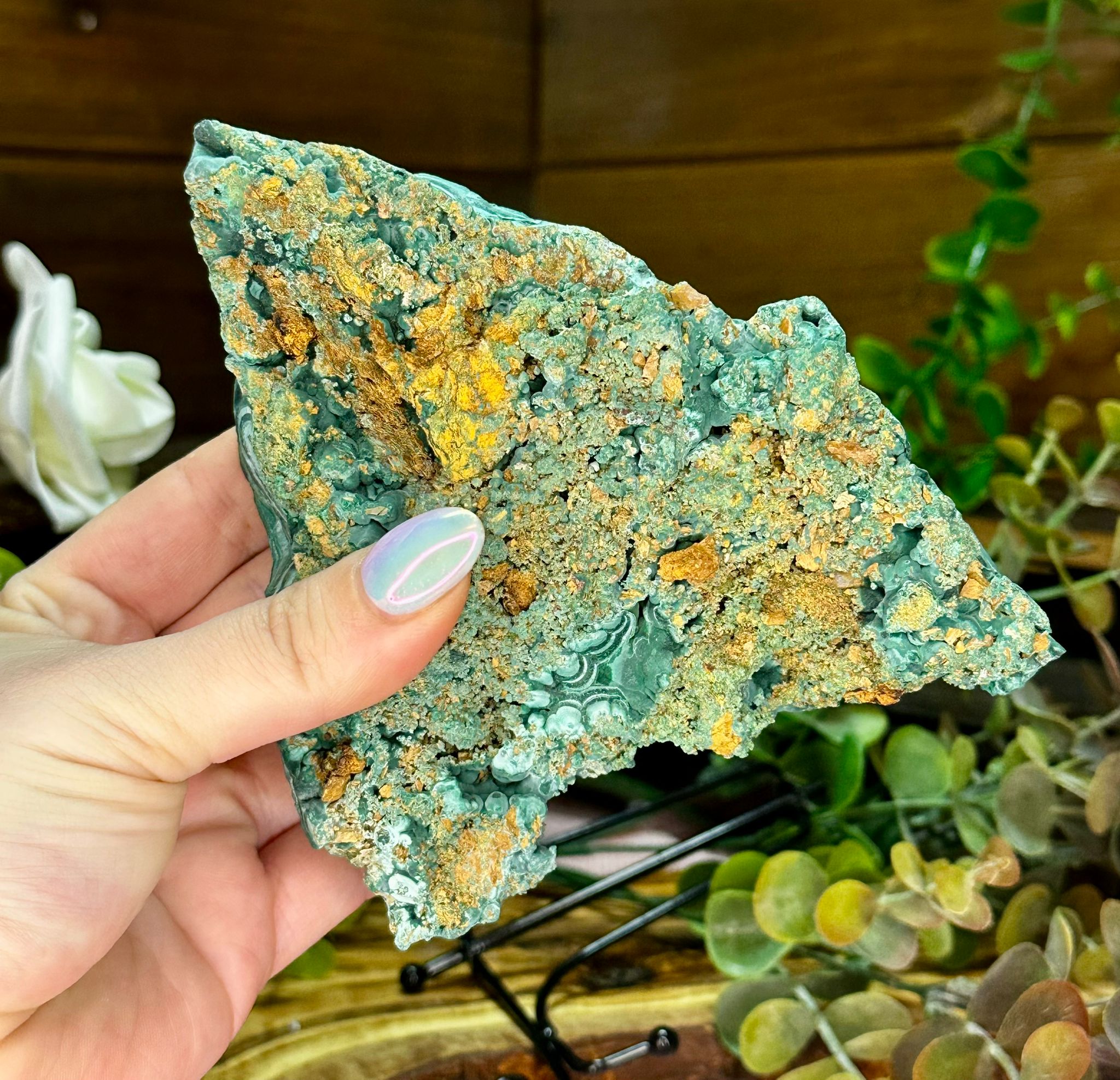 Large Velvet Malachite Raw Specimen