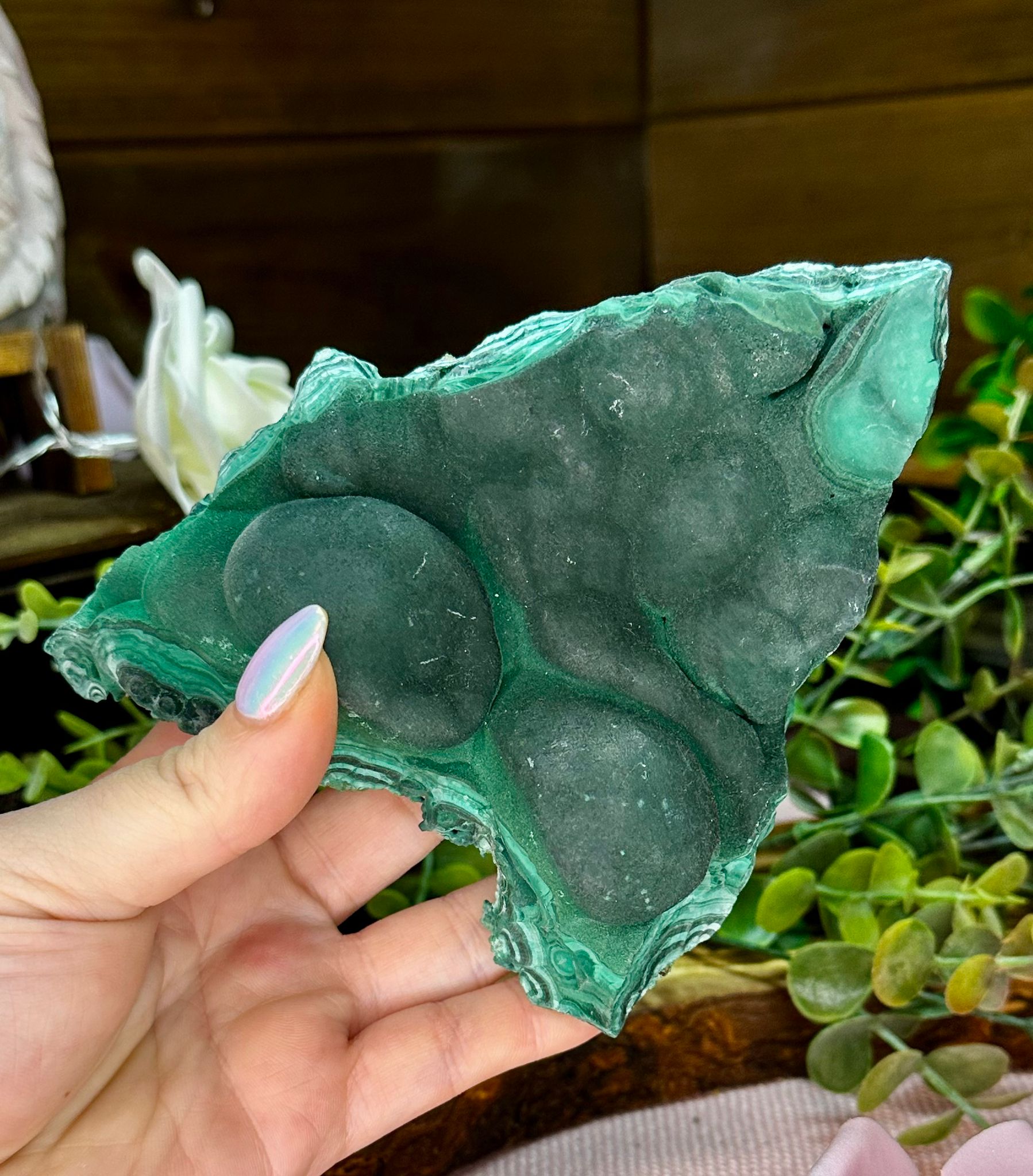 Large Velvet Malachite Raw Specimen