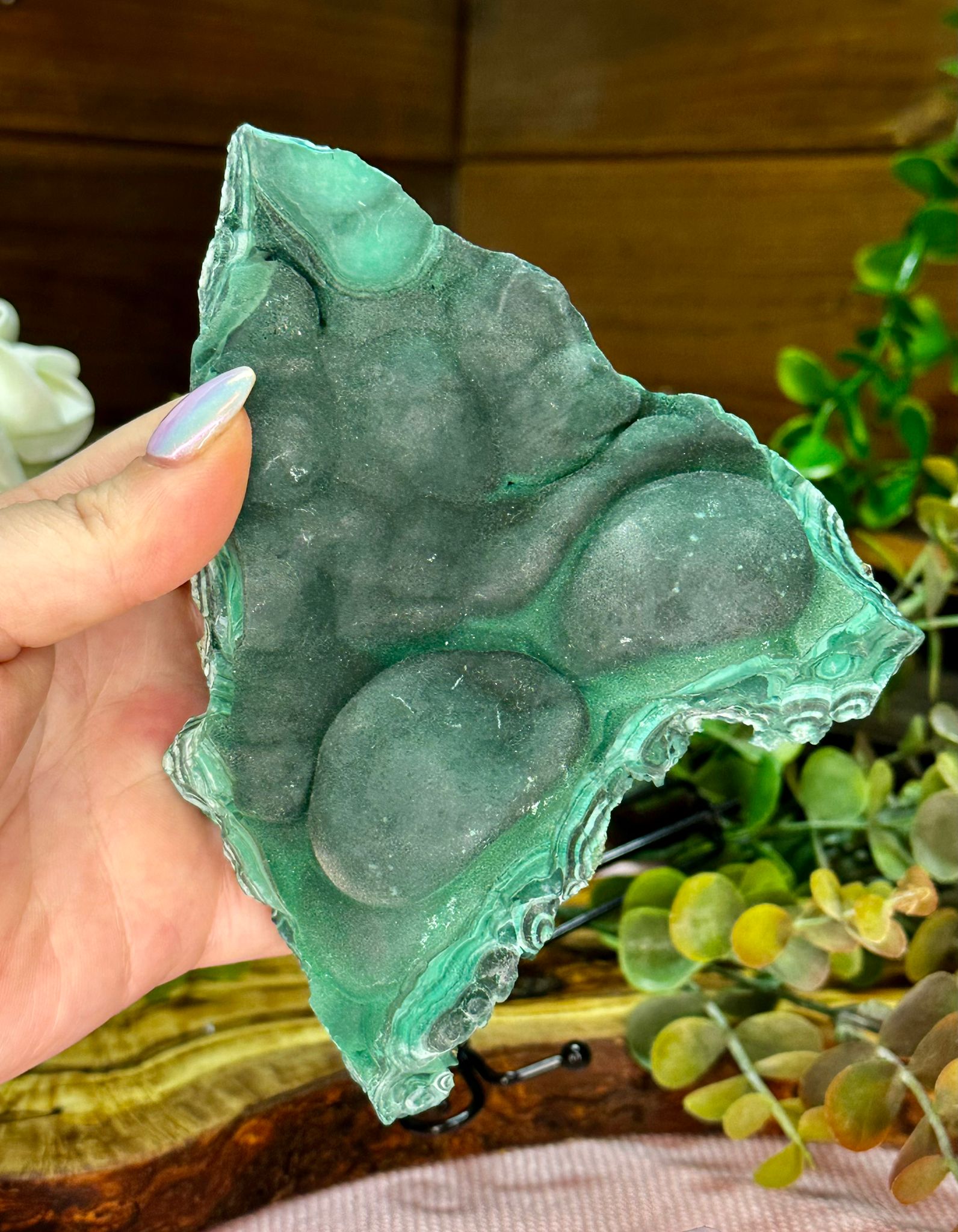 Large Velvet Malachite Raw Specimen
