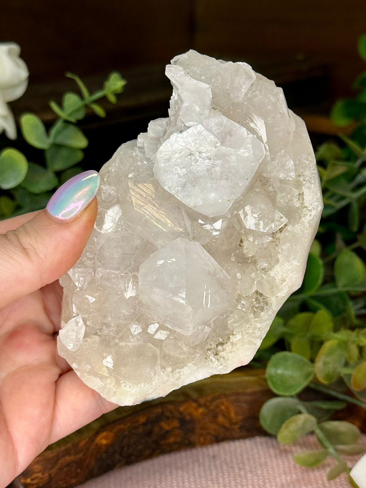 Natural Indian Apophyllite Crystal