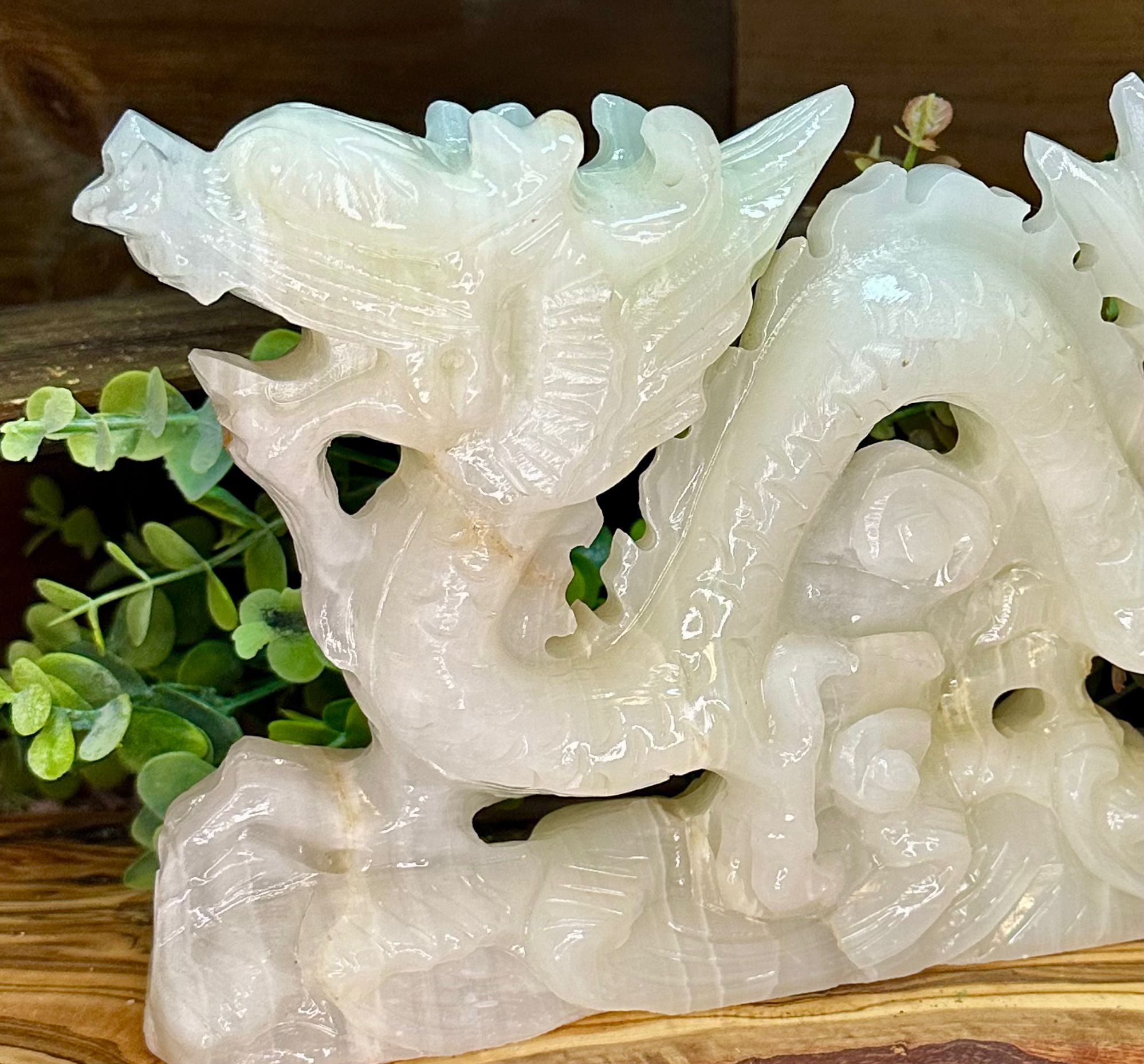XL 2kg Afghanistan Jade Dragon Carving