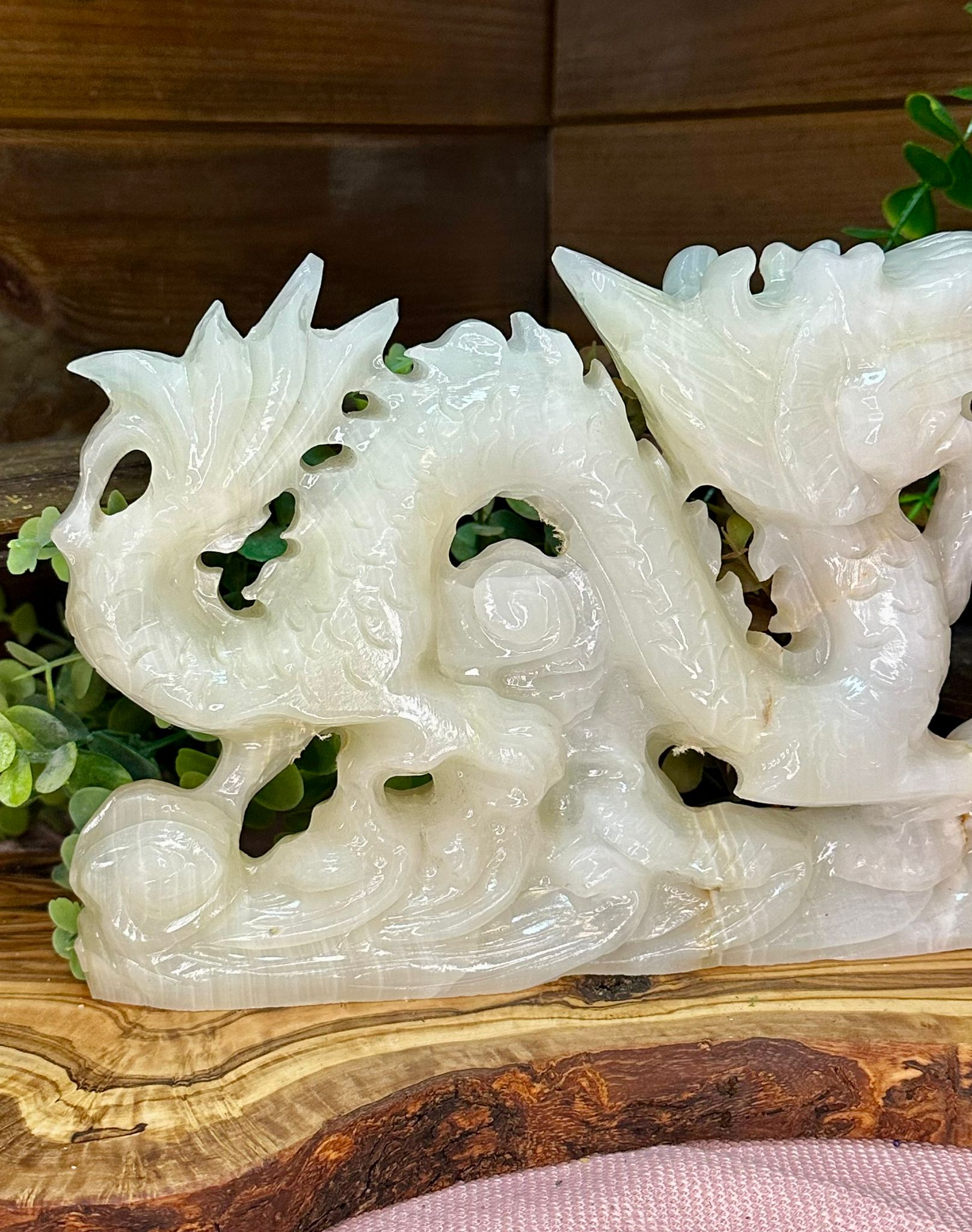 XL 2kg Afghanistan Jade Dragon Carving