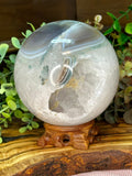 XL Druzy Agate & Quartz Sphere