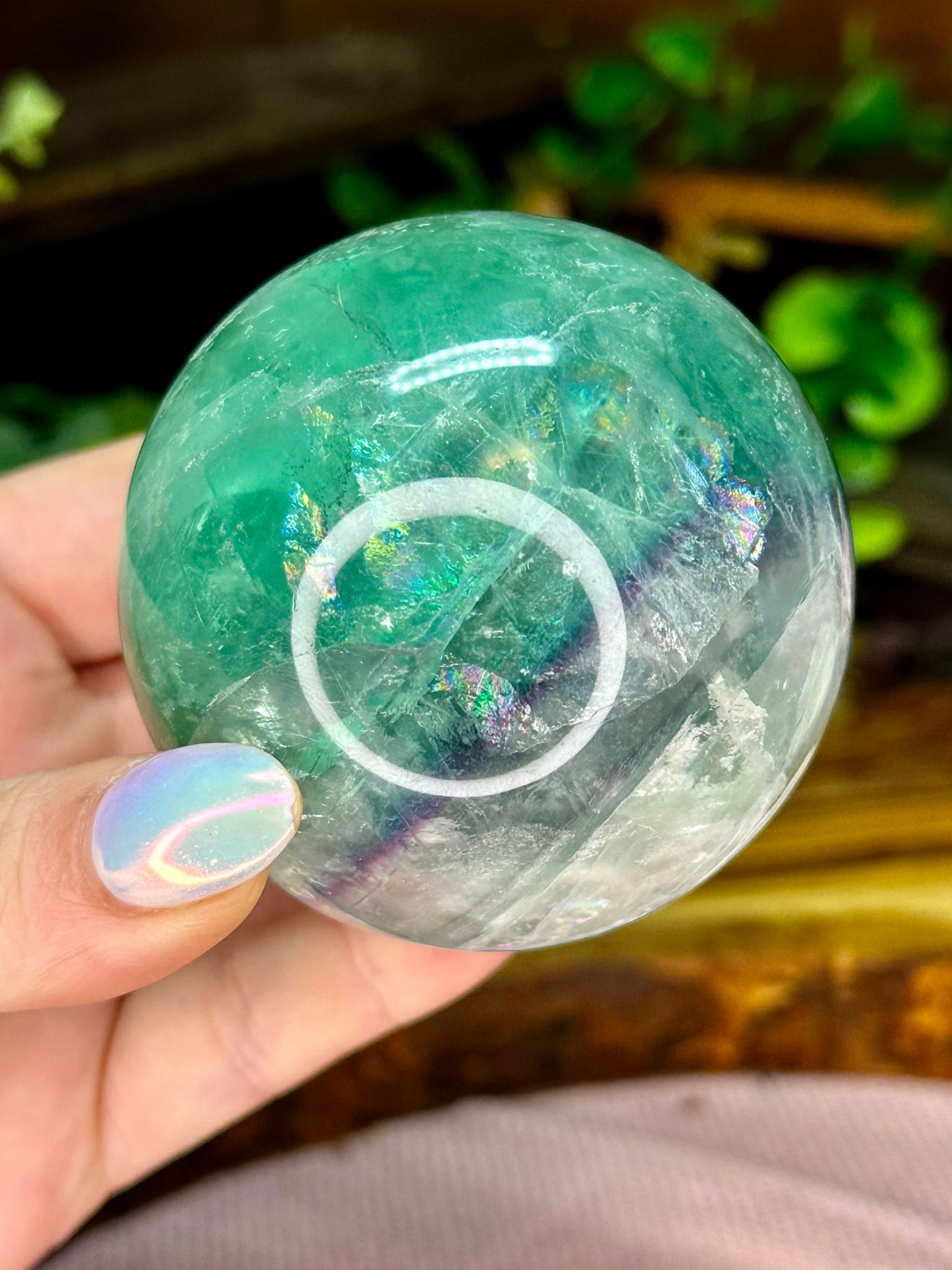 Rainbow Fluorite Sphere #1