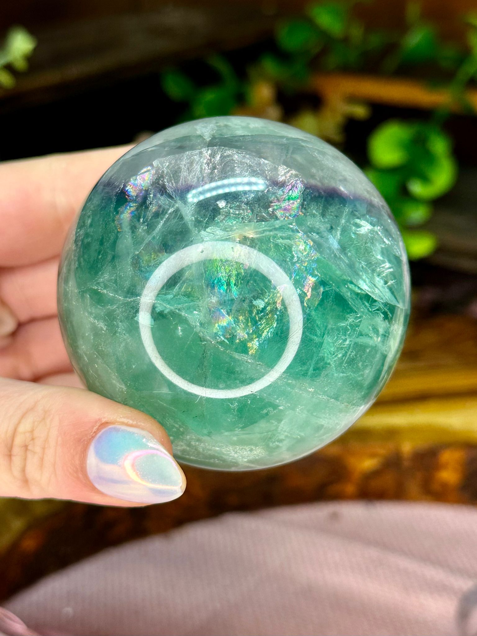 Rainbow Fluorite Sphere #1